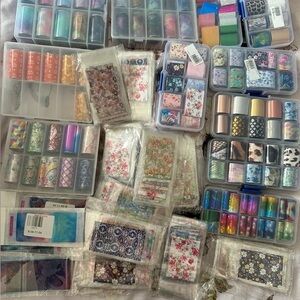 Nail art foils decorations